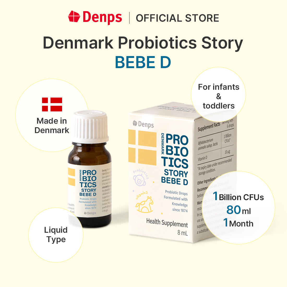 Denps Denmark Probiotics Story BEBE D