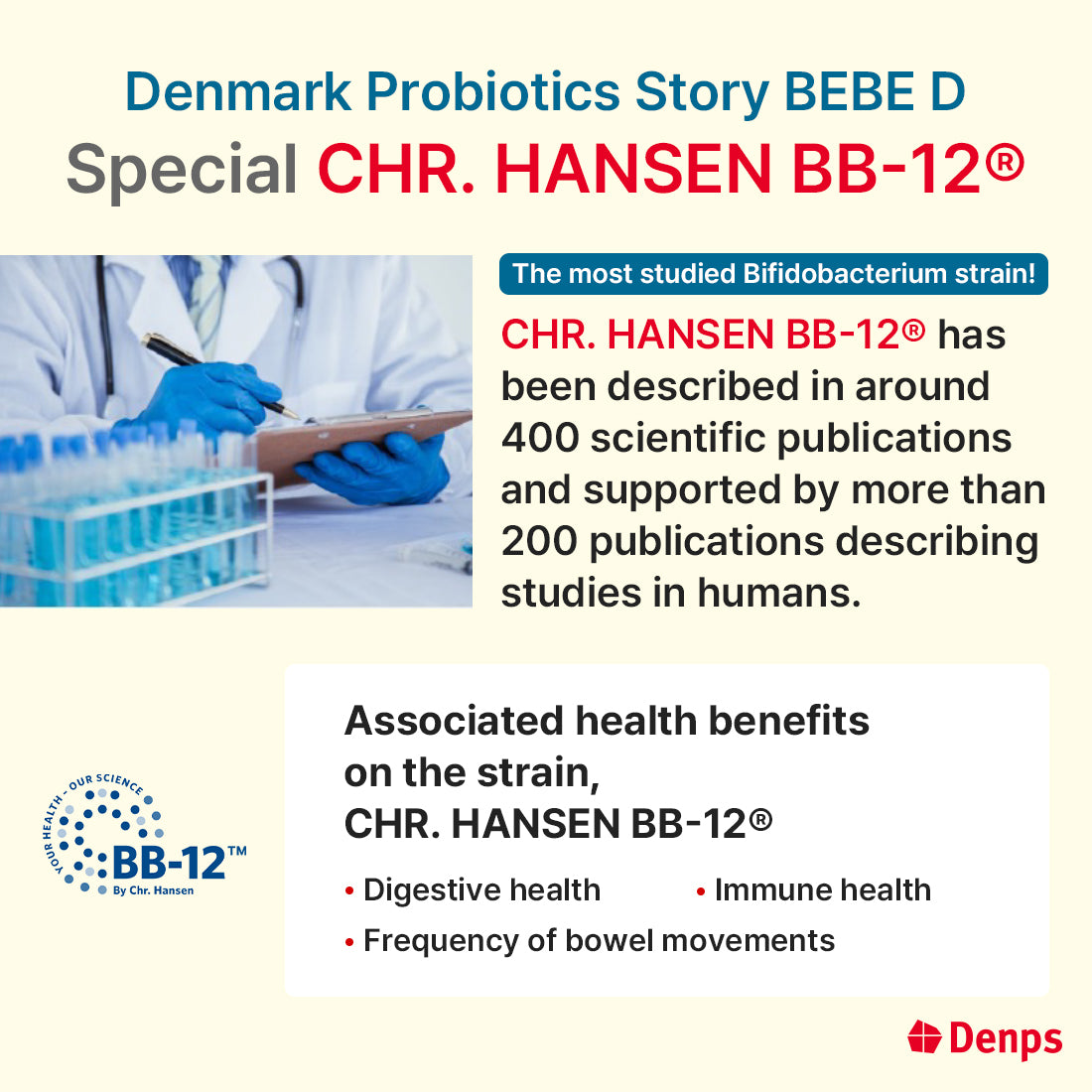 Denps Denmark Probiotics Story BEBE D