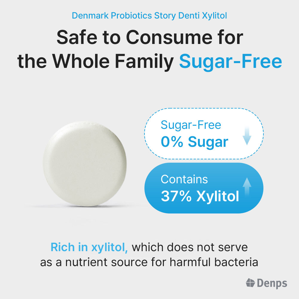 Denmark Probiotic Story Denti Xylitol, 30 Chewable Tablets