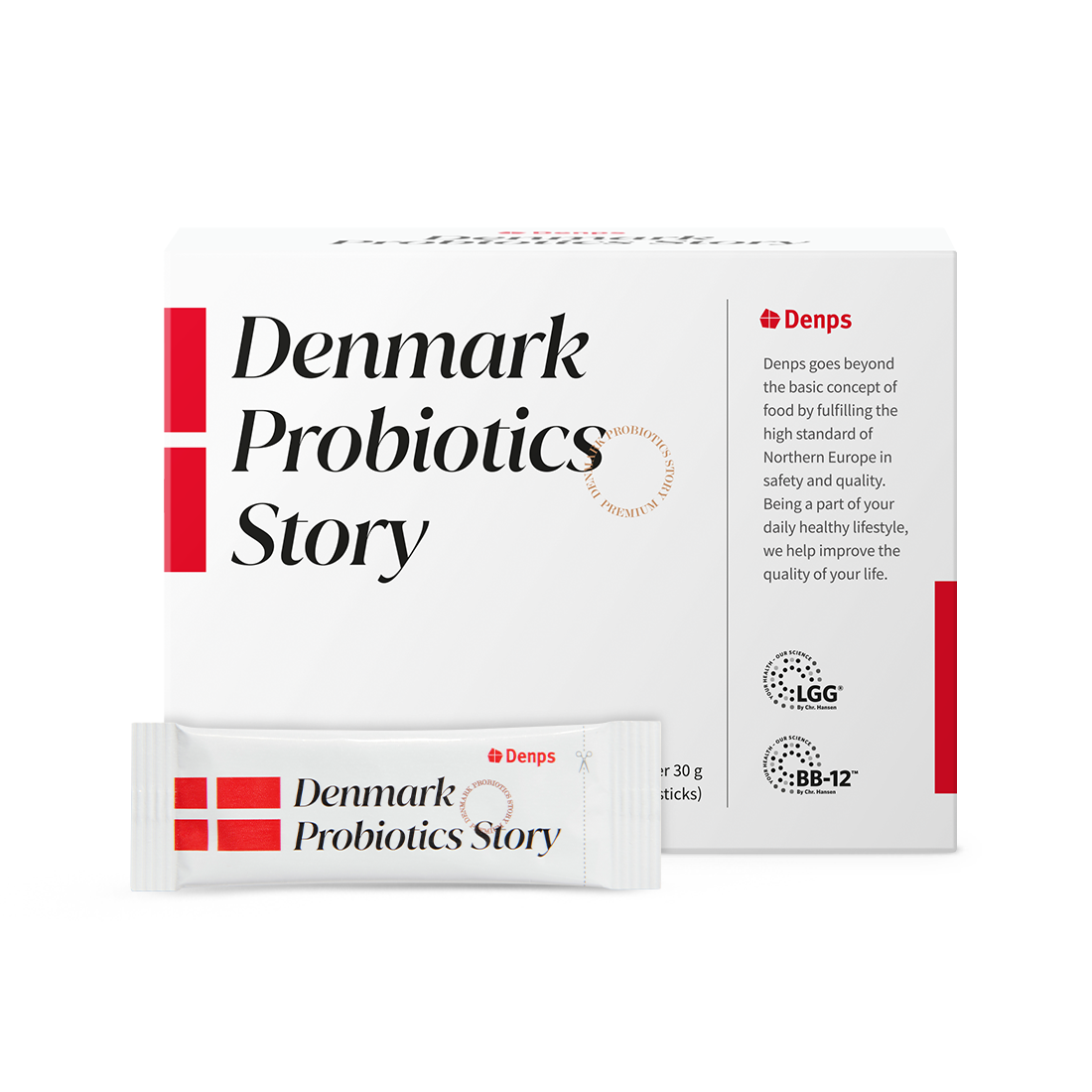 Denmark Probiotics Story 3 Billion CFU LGG® & BB-12® Strains, 30 Sachets