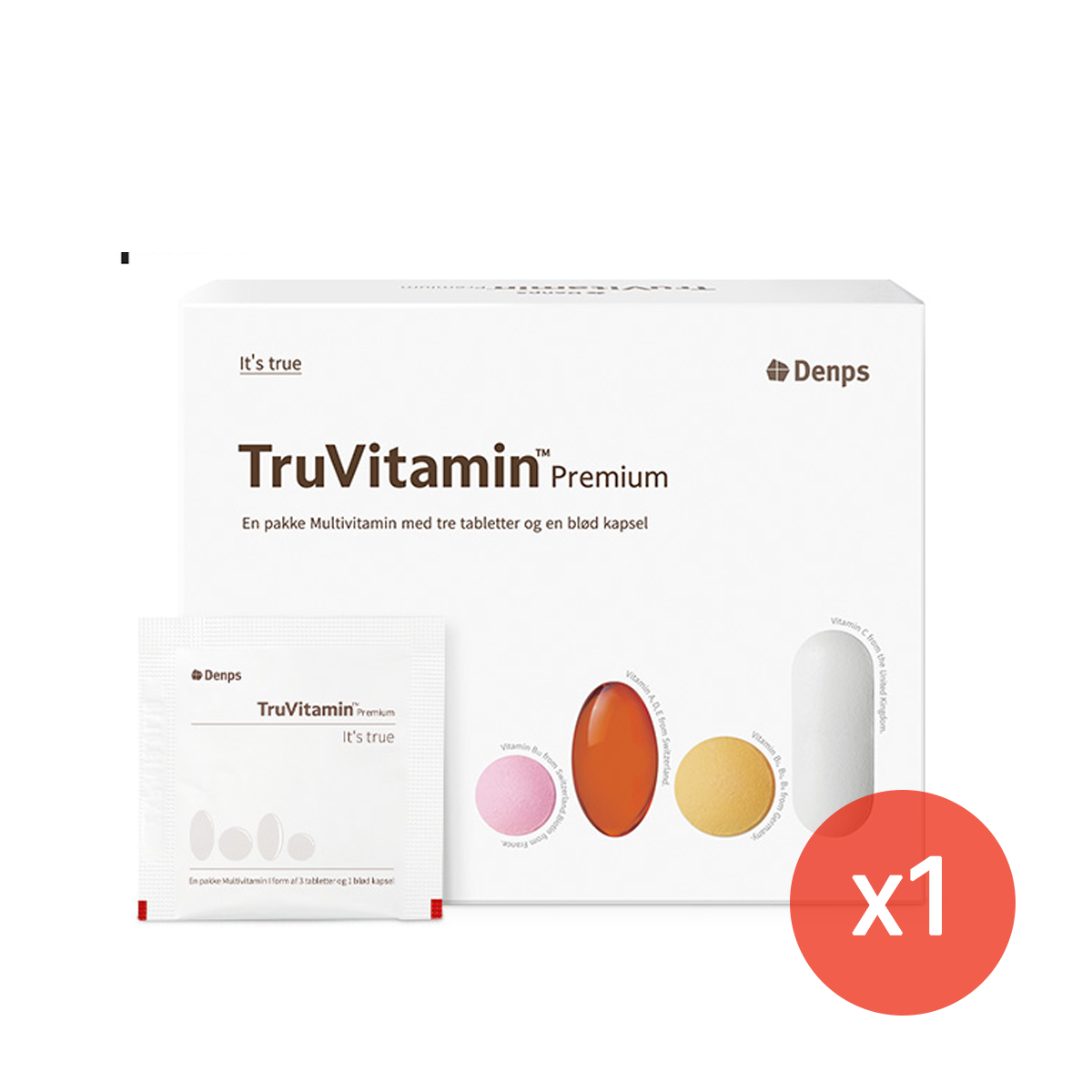 Denps TruVitamin™ Premium, Multivitamin, 30 Packs