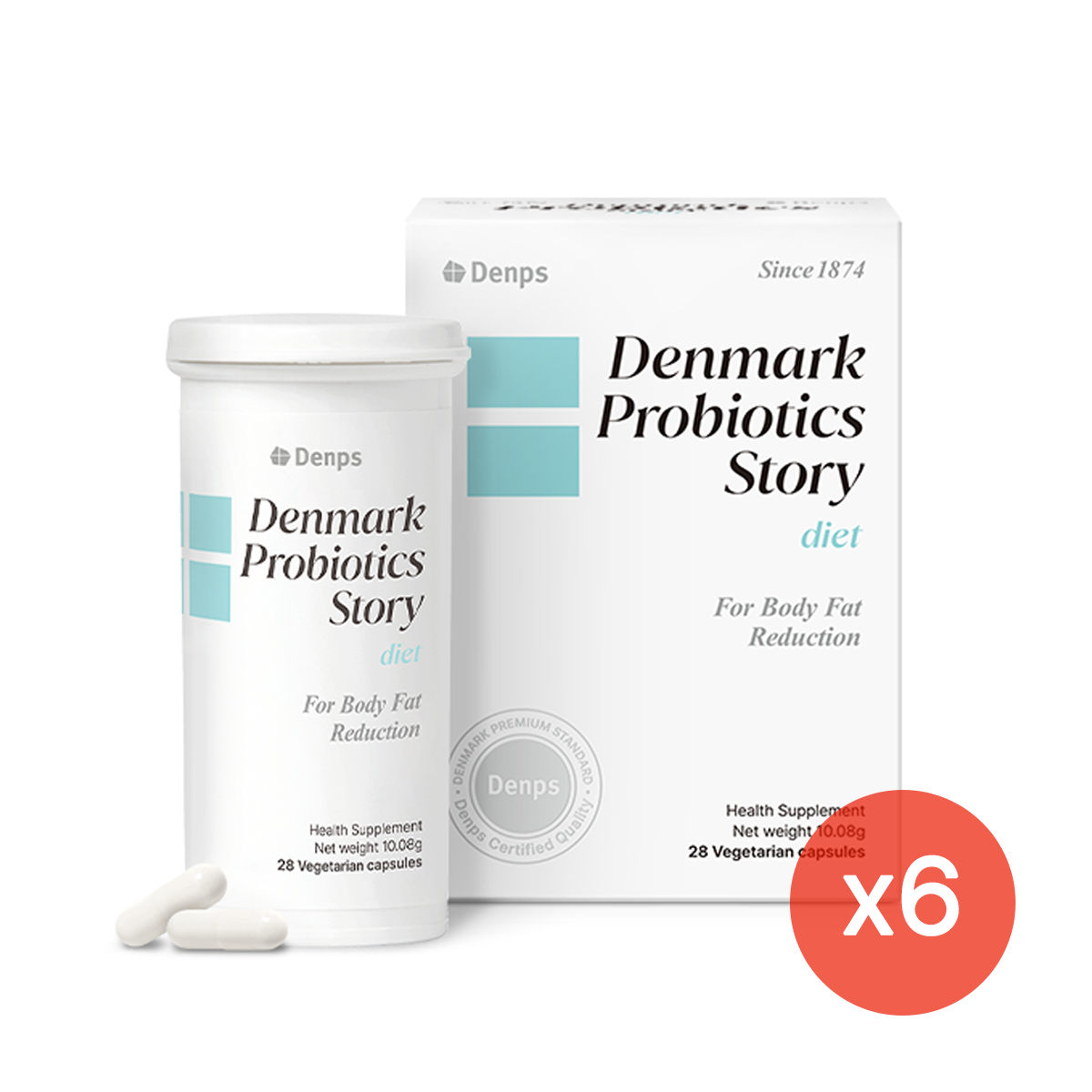Denmark Probiotics Story Diet, 168 Capsules