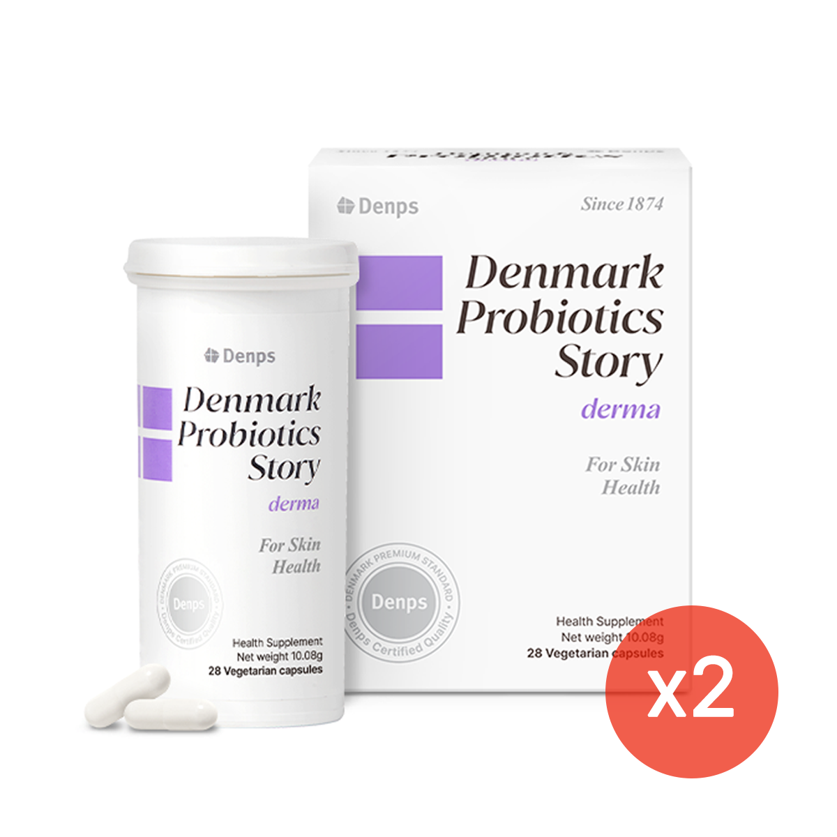 Denmark Probiotics Story Derma, 56 Capsules