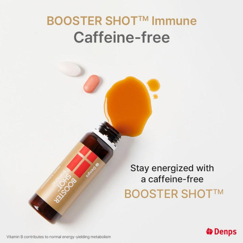 Denps Booster Shot™ Immune, Liquid and Tablet, Grapefruit Flavor, 7 Vials