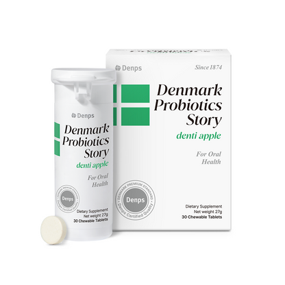 Denmark Probiotics Story Denti Apple, 30 Chewable Tablets