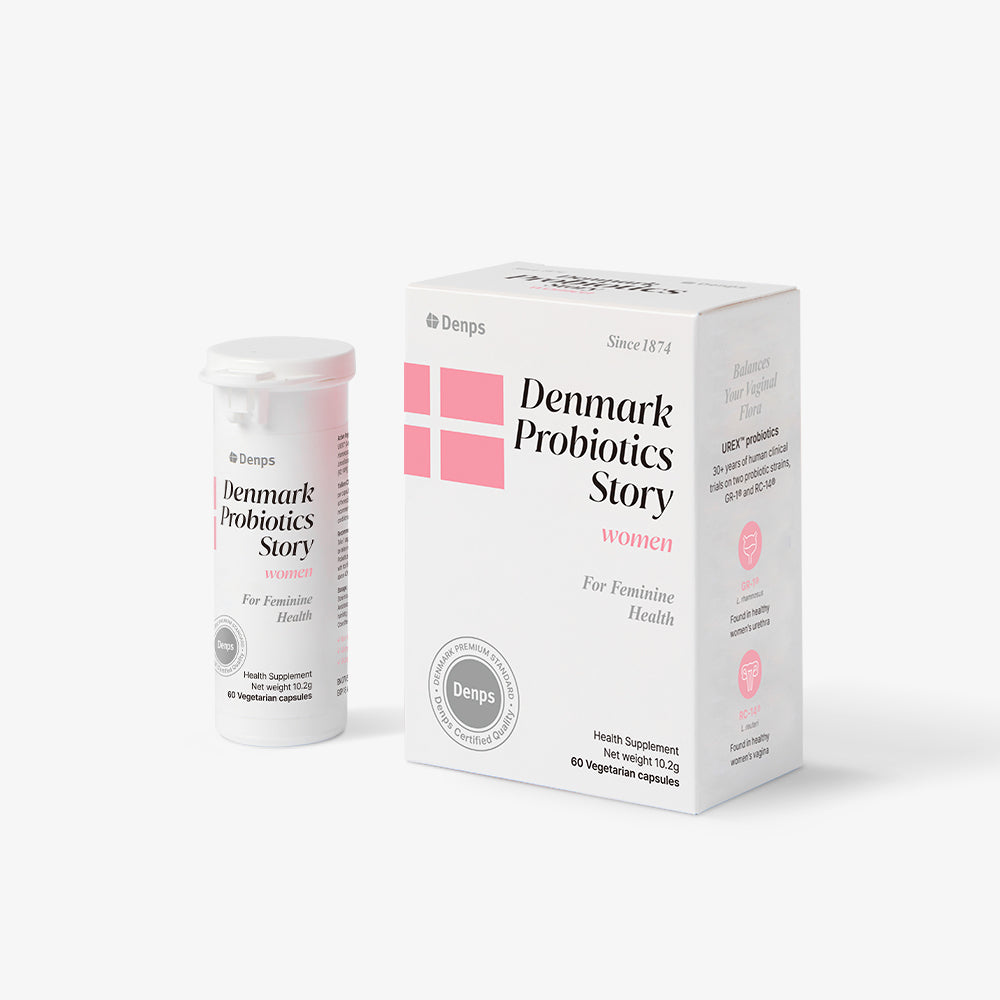 Denmark Probiotics Story Women, 1 Billion CFU UREX® Strains, 60 Capsules (2 Months)