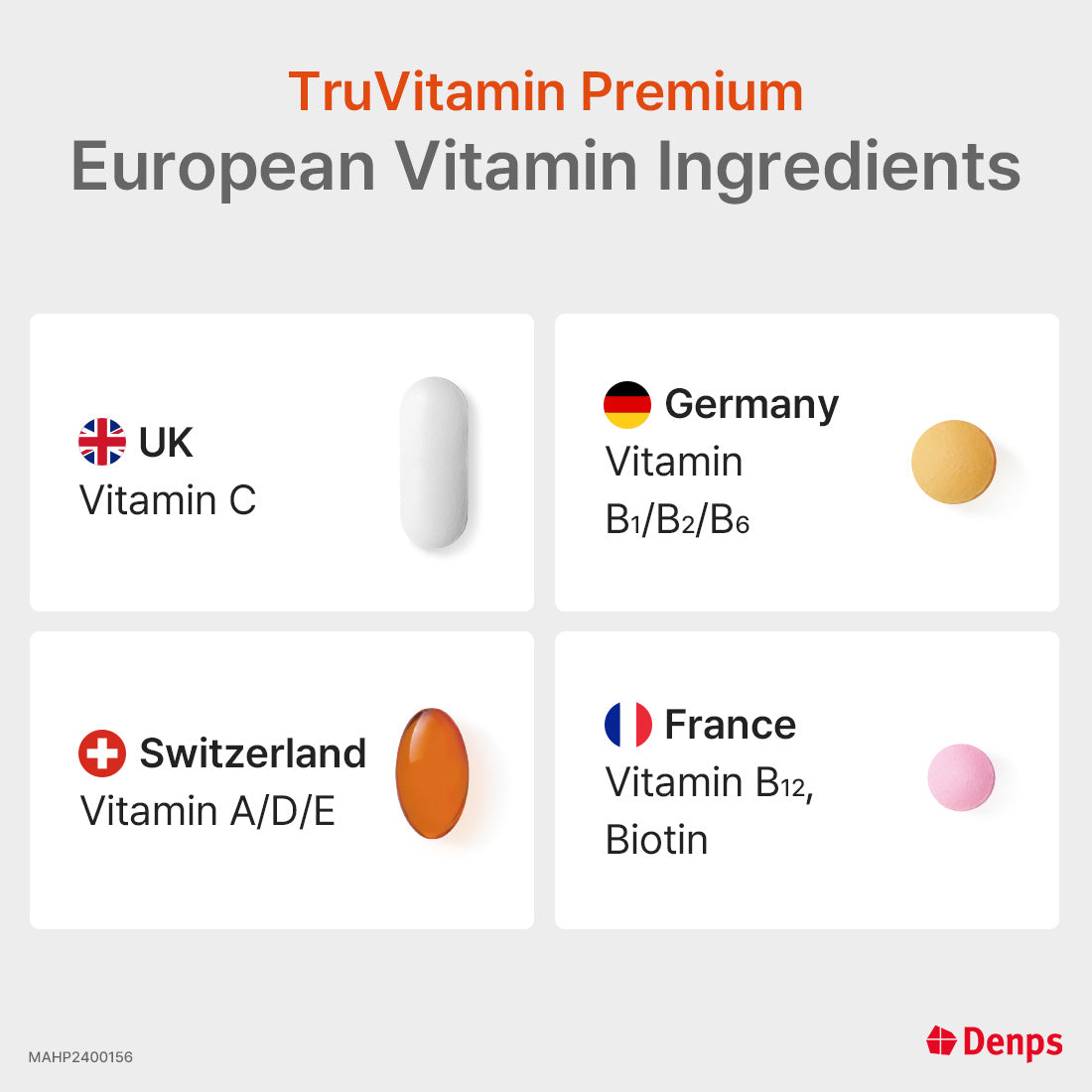 Denps TruVitamin™ Premium | Immune, Energy, Hair & Skin Multivitamin ...
