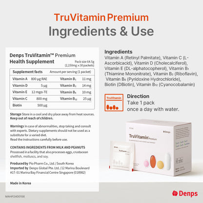 Denps TruVitamin Premium Immune, Energy, Healthy Hair & Skin and Antioxidant Multivitamin