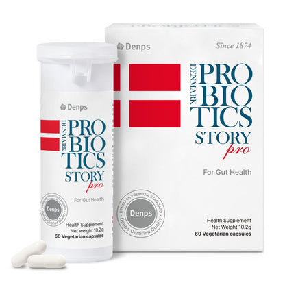Denmark Probiotics Story Pro, 10 Billion CFU BB-12® Strains, 60 Capsules (2 Months)