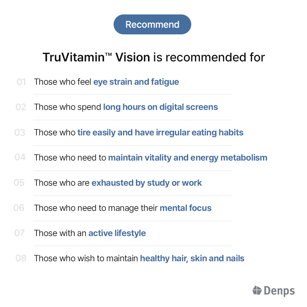 Denps TruVitamin™ Vision, Multivitamin, 30 Packs