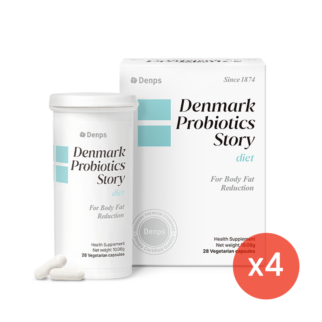 Denmark Probiotics Story Diet, 112 Capsules