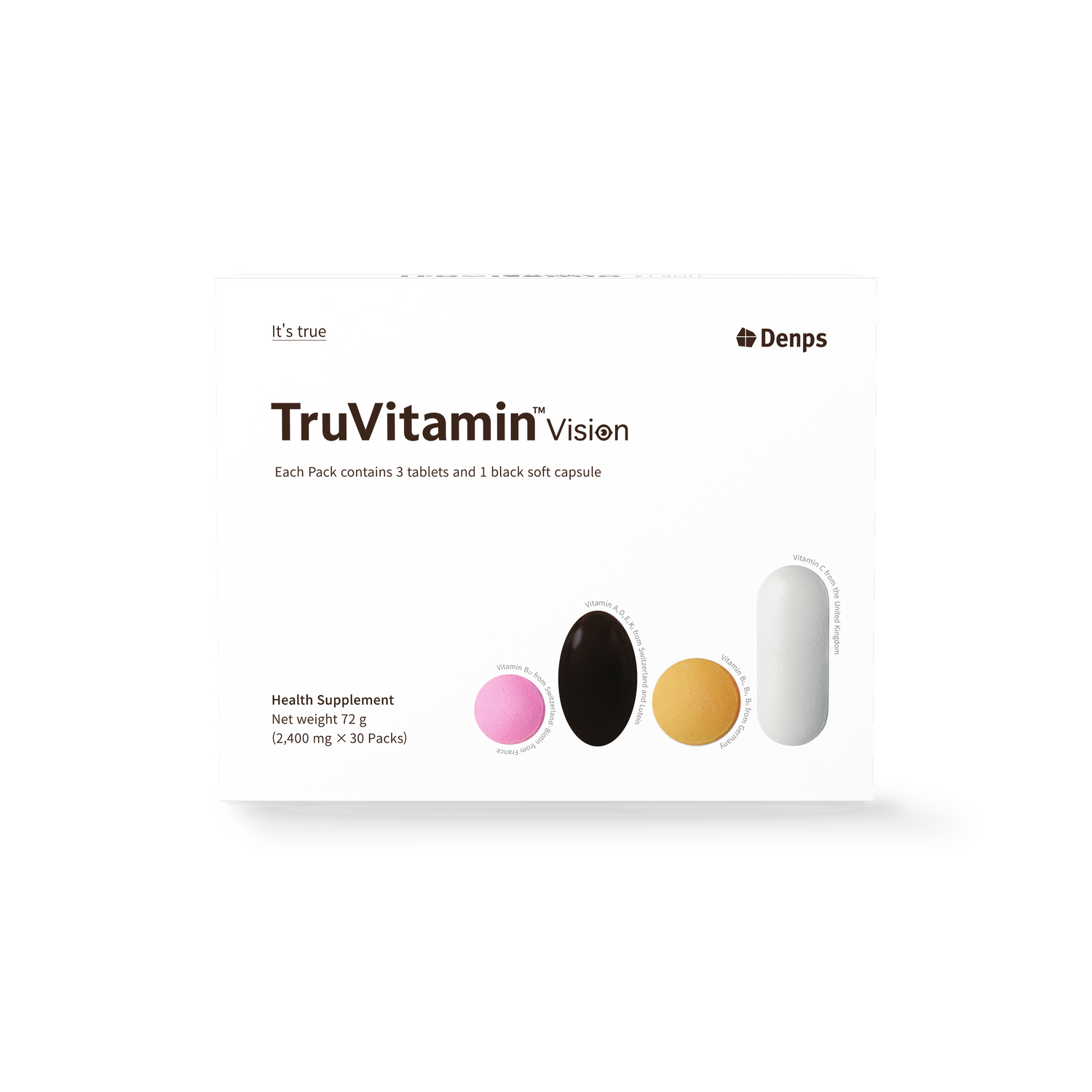 Denps TruVitamin™ Vision, Multivitamin, 30 Packs